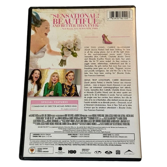 Sex and the City - The Movie (DVD, 2008) Perfect Condition - Picture 2 of 4